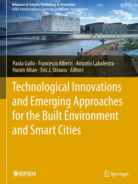 "Technological Innovations and Emerging Approaches for the Built Environment and Smart Cities"; modernes Gebäude am Wasser.