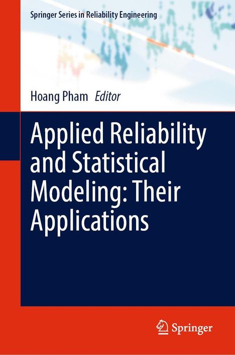 Titel: "Applied Reliability and Statistical Modeling: Their Applications". Oben ein abstraktes, buntes Muster.