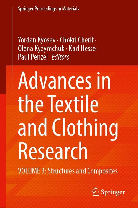 "Advances in the Textile and Clothing Research, VOLUME 3: Structures and Composites. Springer-Logo unten rechts."