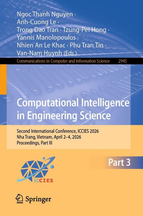 Oberer Text: Autoren und Herausgebernamen. Mitte: "Computational Intelligence in Engineering Science". Unten: Konferenzdetails, Springer-Logo.