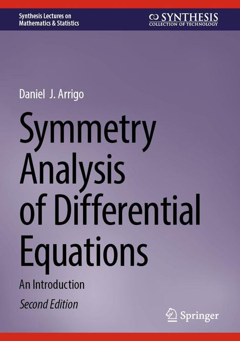 "Synthesis Lectures on Mathematics & Statistics". Großes Buchcover in Lila. Unten rechts Springer-Logo.