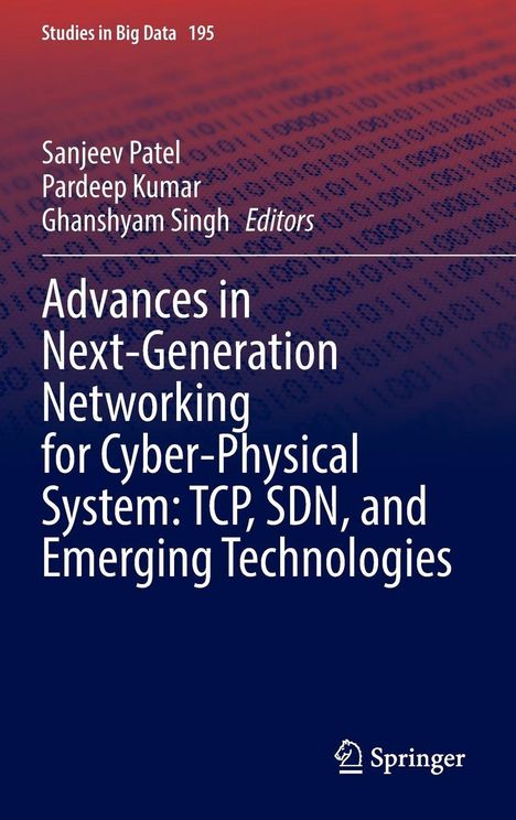 Titel: "Advances in Next-Generation Networking for Cyber-Physical System: TCP, SDN, and Emerging Technologies". Cover im Farbverlauf von Rot zu Blau.
