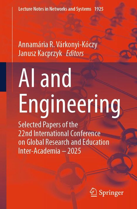 „AI and Engineering“; rote Molekülstruktur im Hintergrund; Springer-Logo unten rechts.