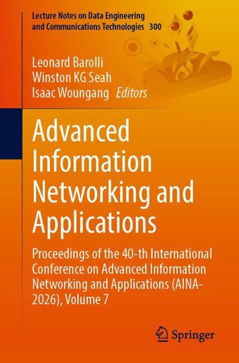 "Advanced Information Networking and Applications" und Details zur Konferenz. Oben links ein Titel, unten rechts ein Logo.