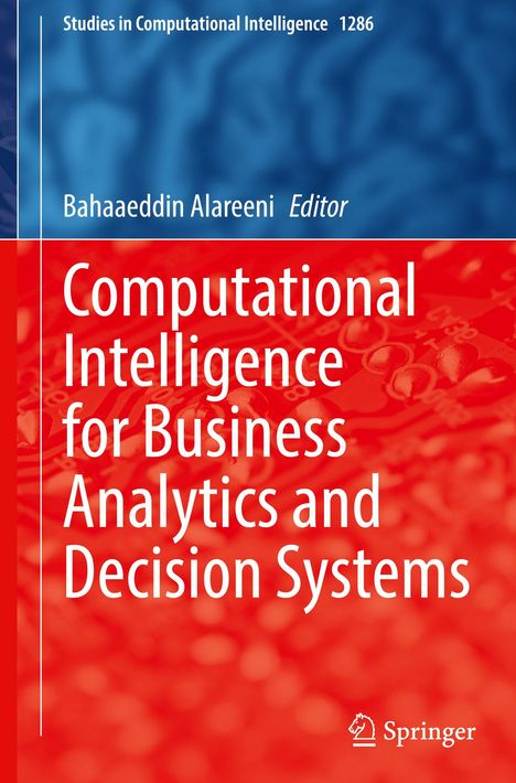Text: "Computational Intelligence for Business Analytics and Decision Systems." Oben blau, unten rot, Springer-Logo.