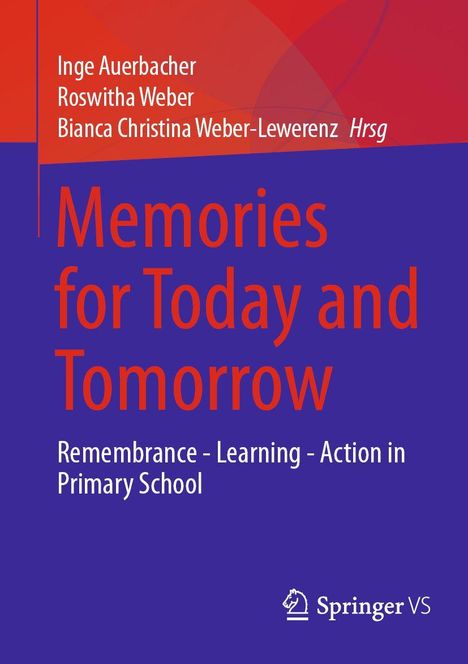 Titel: "Memories for Today and Tomorrow". Autoren: Inge Auerbacher, Roswitha Weber. Springer VS Logo unten rechts.