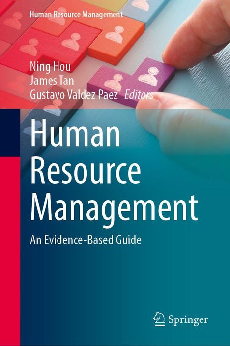 Oben "Human Resource Management", Autoren Ning Hou, James Tan, Gustavo Valdez Paez. Bunte Blöcke mit Personen-Symbolen.