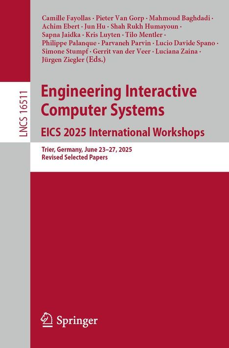 "Engineering Interactive Computer Systems EICS 2025 International Workshops, Trier, Germany, June 23–27, 2025." Links ist ein Logo.
