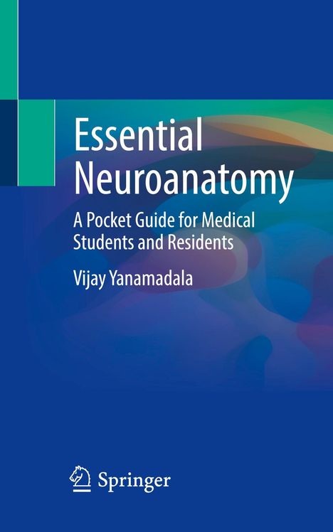 "Essential Neuroanatomy: A Pocket Guide for Medical Students and Residents" von Vijay Yanamadala, Springer-Logo unten.