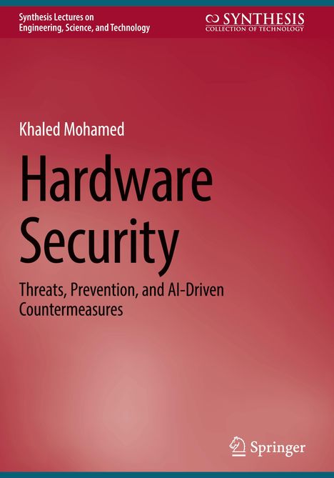 "Synthesis Lectures", "Hardware Security", Logo von Springer unten rechts, roter Hintergrund.