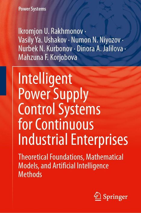 „Intelligent Power Supply Control Systems“ und Autorennamen auf rotem Hintergrund; Springer-Logo.