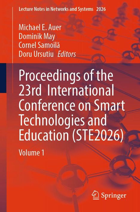 Titel: Proceedings of the 23rd International Conference on Smart Technologies and Education (STE2026). Orange Hintergrund.