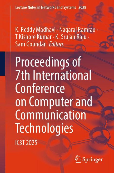 Titel: "Proceedings of 7th International Conference on Computer and Communication Technologies". Rotes Cover, technisches Design.