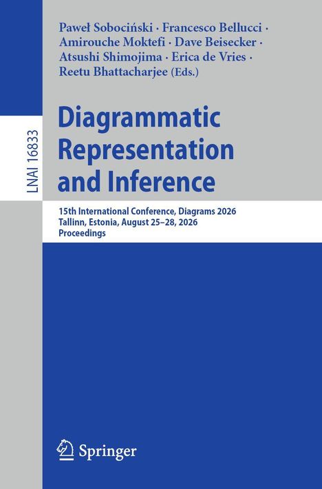 Diagrammatic Representation and Inference, 15th Conference, Tallinn, August 25–28, 2026. Springer Logo unten links.