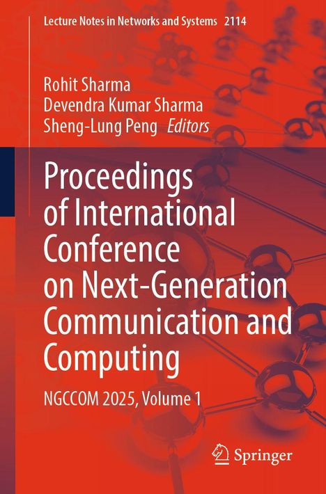 "Proceedings of International Conference on Next-Generation Communication and Computing, NGCICOM 2025, Volume 1", rote Grafik.