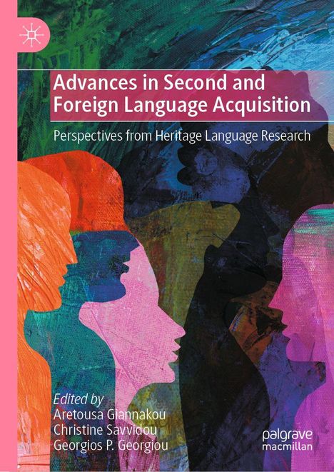 "Advances in Second and Foreign Language Acquisition. Silhouetten in bunten Schichten, illustriert."