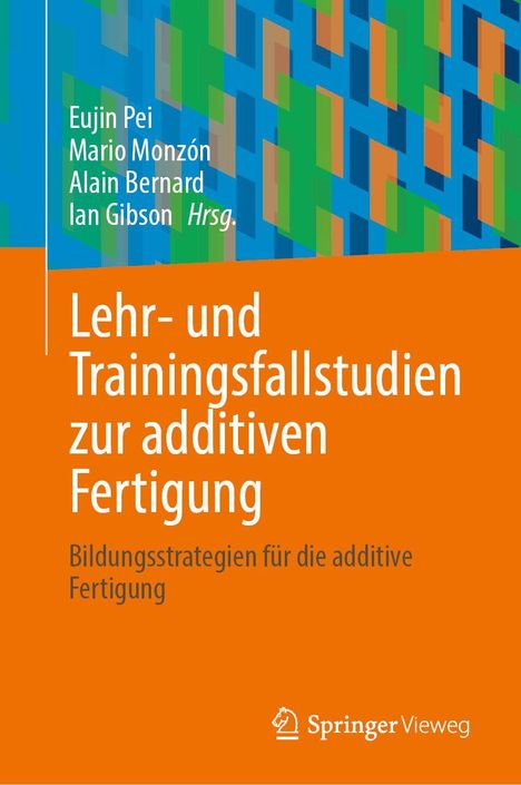 Cover mit buntem geometrischem Muster, Autoren: Eujin Pei, Mario Monzón, Alain Bernard, Ian Gibson; Titel in Orange.