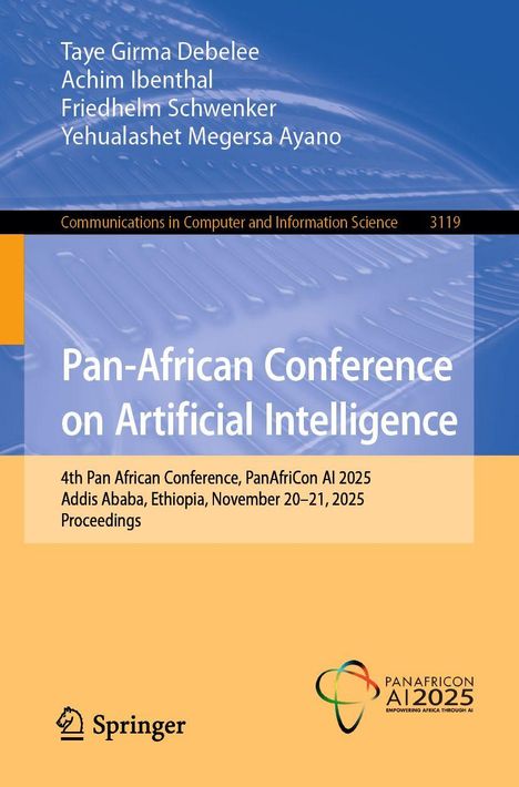 Pan-African Conference on Artificial Intelligence. Details zu einer Konferenz 2025 in Addis Ababa, Äthiopien. Springer Logo.
