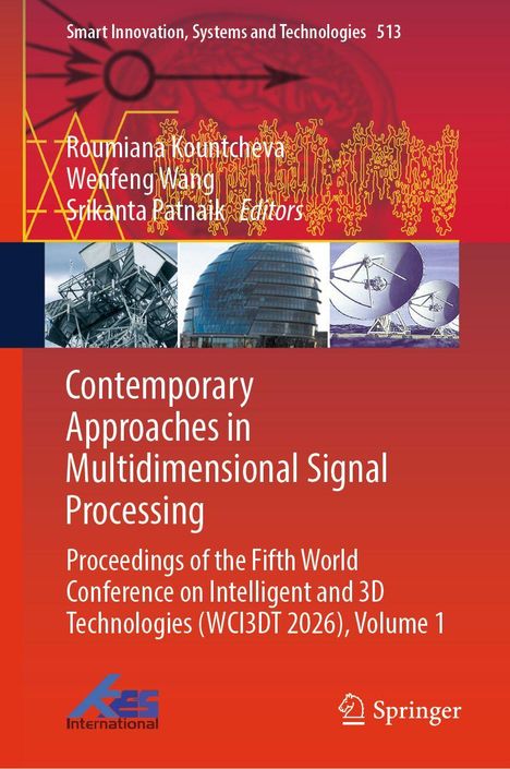 Titel: "Contemporary Approaches in Multidimensional Signal Processing". Drei technische Fotos, Logo links unten.