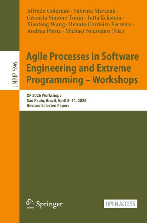 Titel: "Agile Processes in Software Engineering and Extreme Programming - Workshops"; Autoren; Springer Logo.