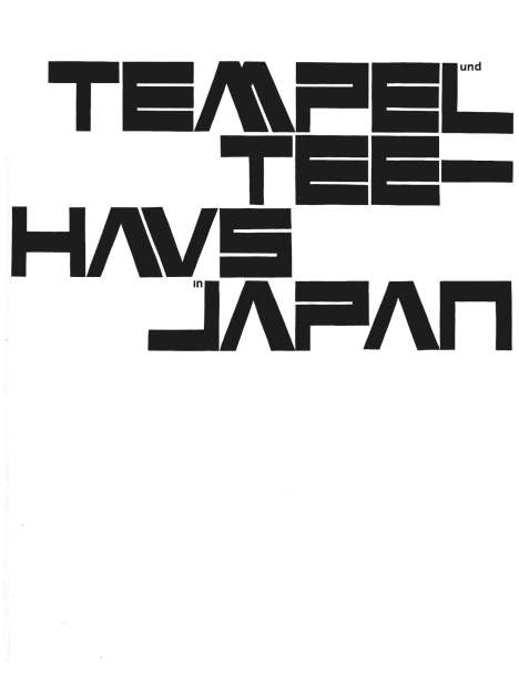 Werner Blaser: Blaser, W: Tempel und Teehaus in Japan, Buch
