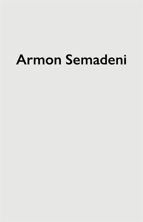 Bernadette Fülscher: Armon Semadeni, Buch