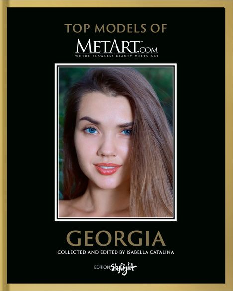 „Top Models of METART.com“ steht oben, darunter ein Porträt einer Frau mit langen, glatten Haaren und blauen Augen.