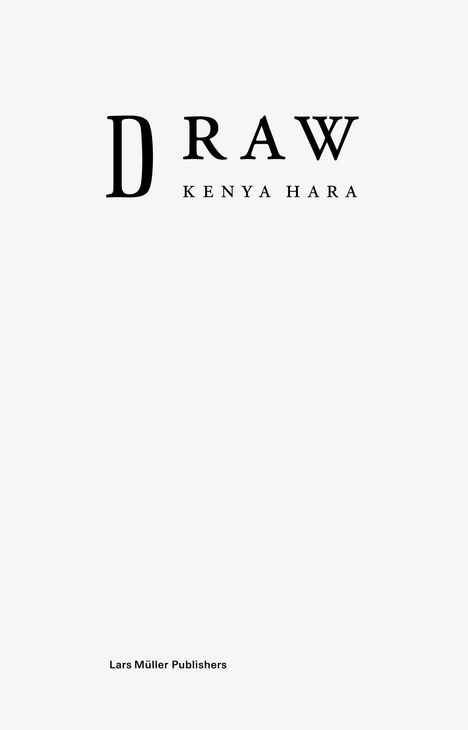 Kenya Hara: Draw, Buch