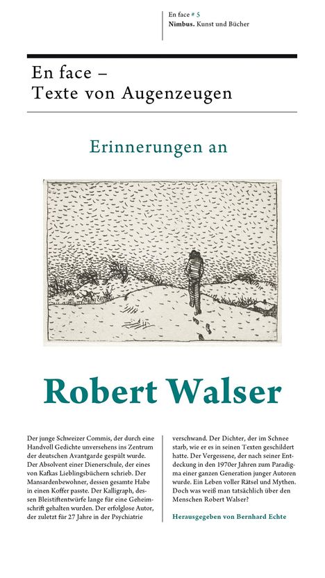 Erinnerungen an Robert Walser, Buch