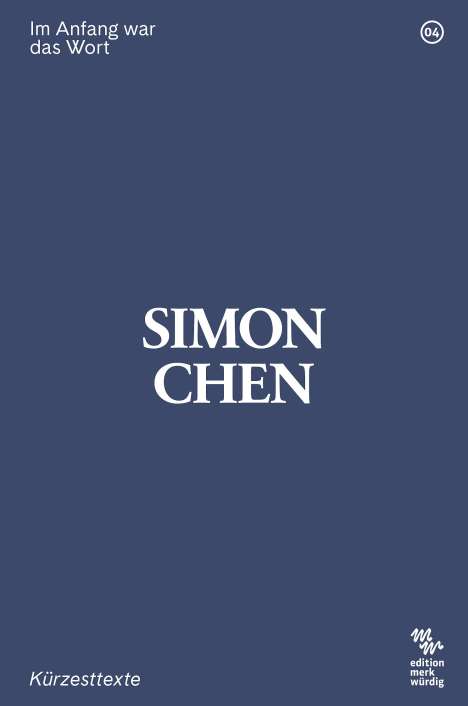Simon Chen: Im Anfang war das Wort, Buch