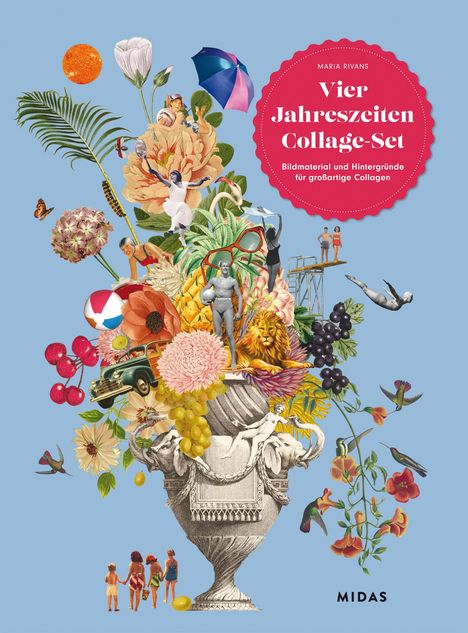 Maria Rivans: Vier Jahreszeiten - Das Collage-Set, Buch