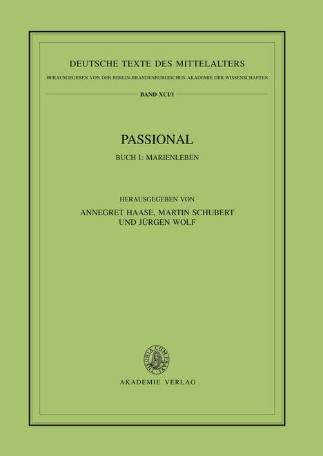 Passional, Buch I, Marienleben, Buch