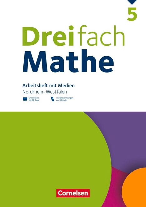 Dreifach Mathe 5. Schuljahr - Nordrhein-Westfalen - Ausgabe 2022 - Arbeitsheft mit Medien und Lösungen, Buch