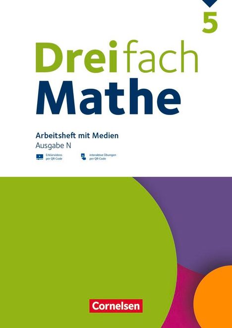 Dreifach Mathe 5. Schuljahr - Ausgabe N - Arbeitsheft mit Medien und Lösungen, Buch