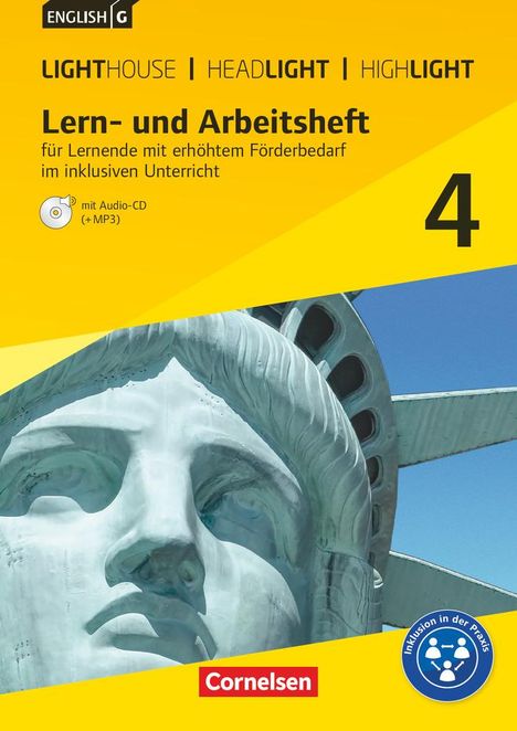 Beate Lindemann: English G Lighthouse / English G Headlight / English G Highlight 04: 8. Schuljahr. Lern- und Arbeitsheft für Lernende mit erhöhtem Förderbedarf im inklusiven Unterricht, Buch