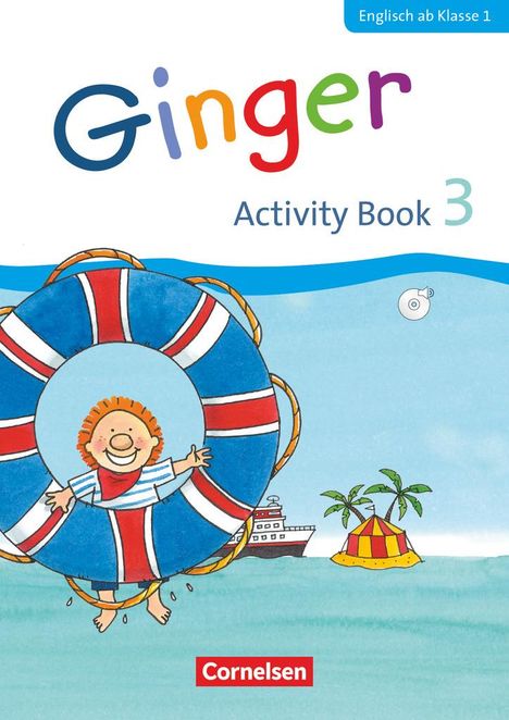 Kerstin Caspari-Grote: Ginger - Early Start Edition 3. Schuljahr - Activity Book mit Audio-CD, Minibildkarten und Faltbox, Buch