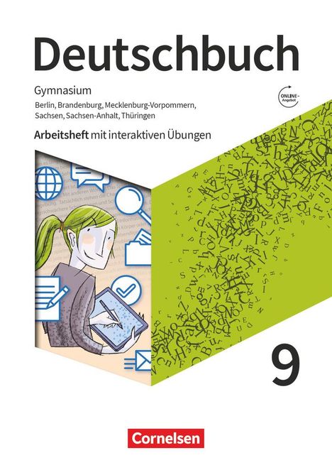 Deutschbuch Gymnasium 9. Schuljahr. Berlin, Brandenburg, Mecklenburg-Vorpommern, Sachsen, Sachsen-Anhalt und Thüringen - Arbeitsheft mit interaktiven Übungen, Buch