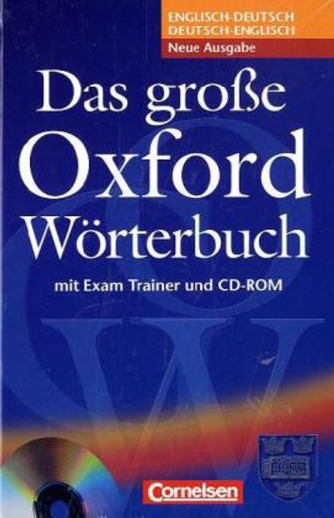 Das große Oxford Wörterbuch. Inkl. CD-ROM, Buch