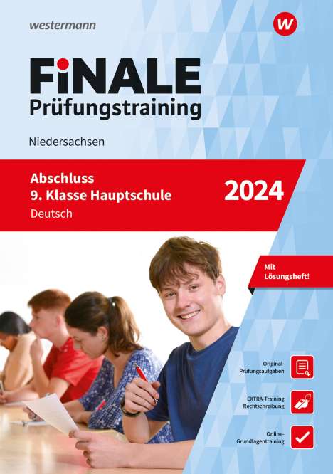 Martina Hartwig: FiNALE Prüfungstraining Abschluss 9.Klasse Hauptschule Niedersachsen. Deutsch 2024, 1 Buch und 1 Diverse