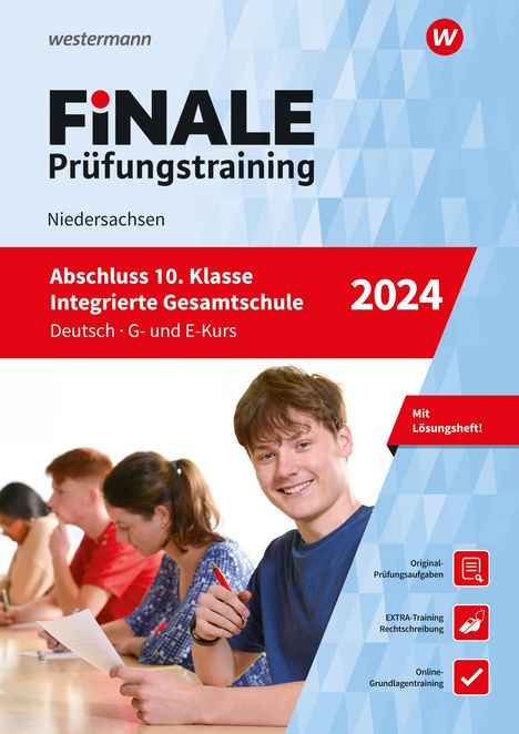 Jelko Peters: FiNALE Prüfungstraining Abschluss Integrierte Gesamtschule Niedersachsen. Deutsch 2024, 1 Buch und 1 Diverse