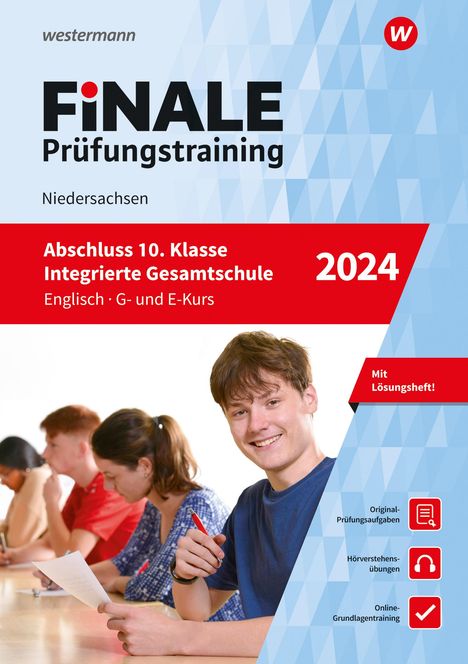 John Alistair Kühne: FiNALE Prüfungstraining Abschluss Integrierte Gesamtschule Niedersachsen. Englisch 2024, 1 Buch und 1 Diverse