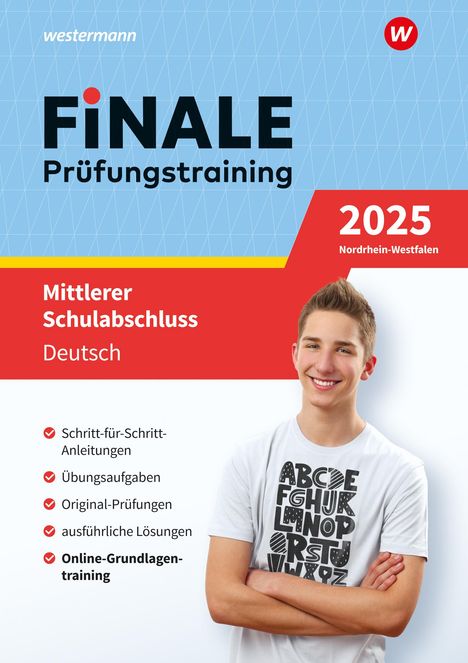 Andrea Heinrichs: FiNALE - Prüfungstraining Mittlerer Schulabschluss Nordrhein-Westfalen. Deutsch 2025, 1 Buch und 1 Diverse