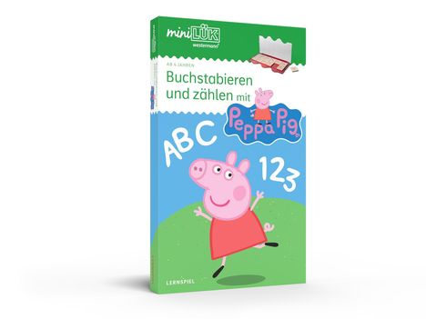 miniLÜK. Kindergarten/Vorschule Set Buchstabieren und zählen mit Peppa Pig, Buch