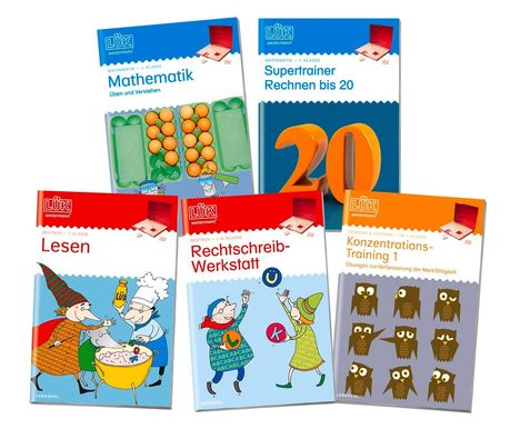 Mathematik: Üben und Verstehen, Supertrainer Rechnen bis 20, Lesen, Rechtschreib-Werkstatt, Konzentrations-Training 1.