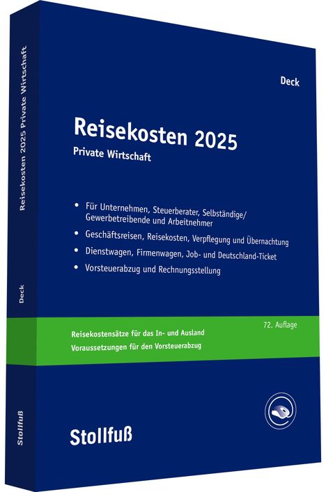 Wolfgang Deck: Reisekosten 2025, Buch