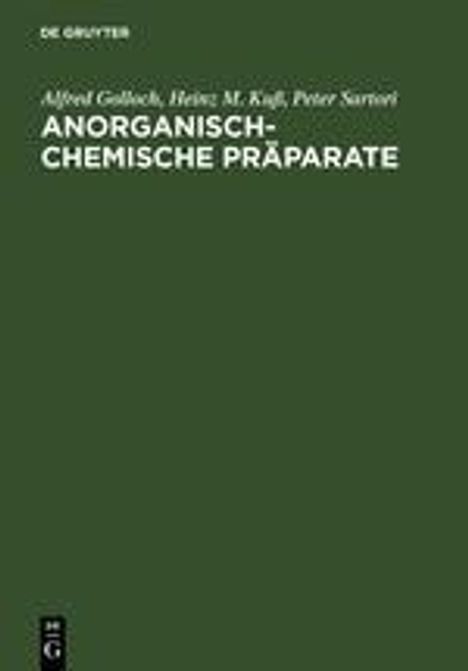 Alfred Golloch: Anorganisch-Chemische Präparate, Buch