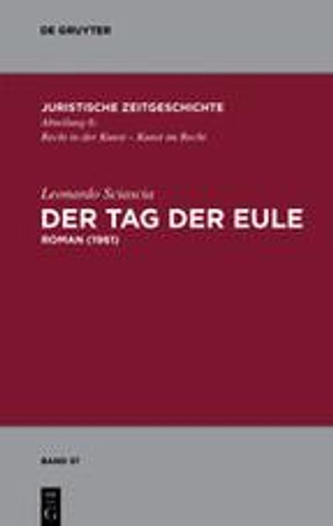 Leonardo Sciascia: Der Tag der Eule, Buch