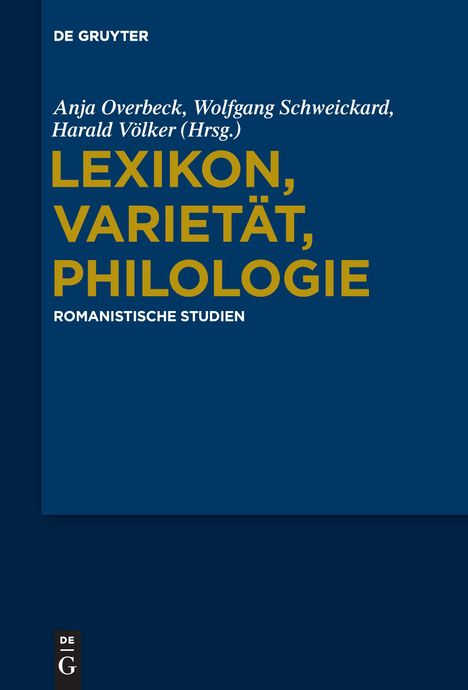 Lexikon, Varietät, Philologie, Buch