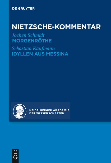 Sebastian Kaufmann: Kommentar zu Nietzsches "Morgenröthe", "Idyllen aus Messina", Buch