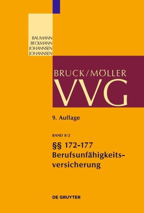 Ernst Bruck: VVG §§ 172-177 (Berufsunfähigkeitsversicherung), Buch